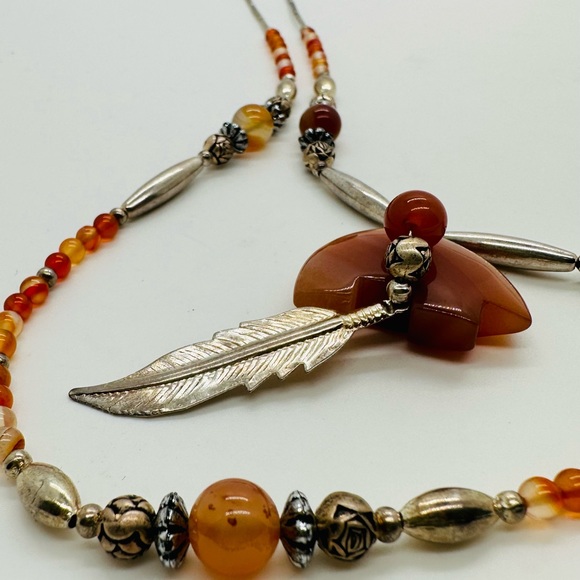 Vintage Totem Bear Southwestern Necklace - Picture 9 of 16